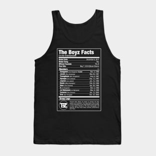 The Boyz Kpop Nutritional Facts 2 Tank Top